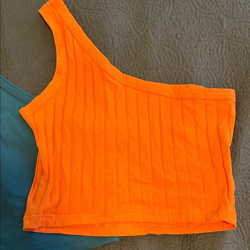 SHEIN Multicolor Ribbed Crop Top Set - Picture 4 of 11